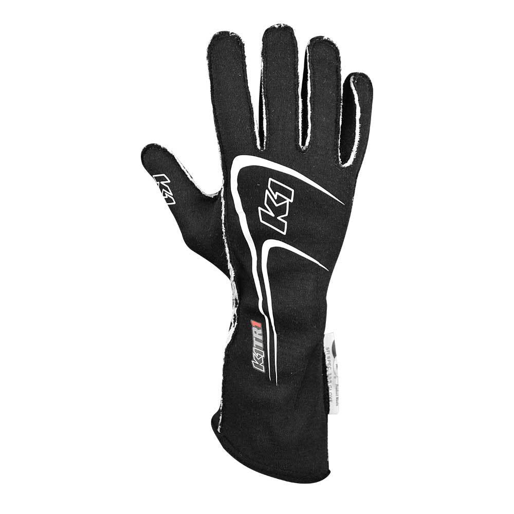K1 Racegear Glove Track 1 Black 3X- Small Youth K1R23-TR1-N-3XS