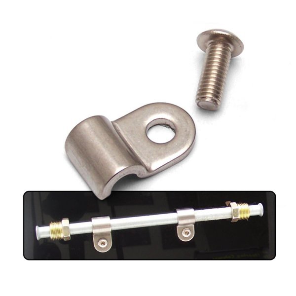 Keep It Clean Wiring 3/8in Stainless Steel Single Line Clamps 12Pk KICKICLC3375