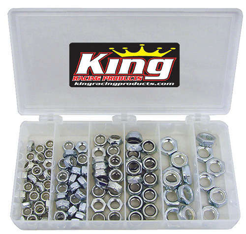 King Racing Products 1/2in Steel Nut Kit 105pc KRP2700