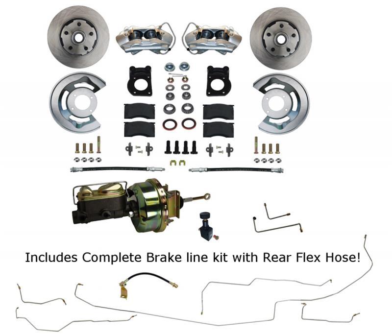 Leed Brakes 64-66 Mustang Power Conv ersion Brake Kit LEEFC0001-H405ALK