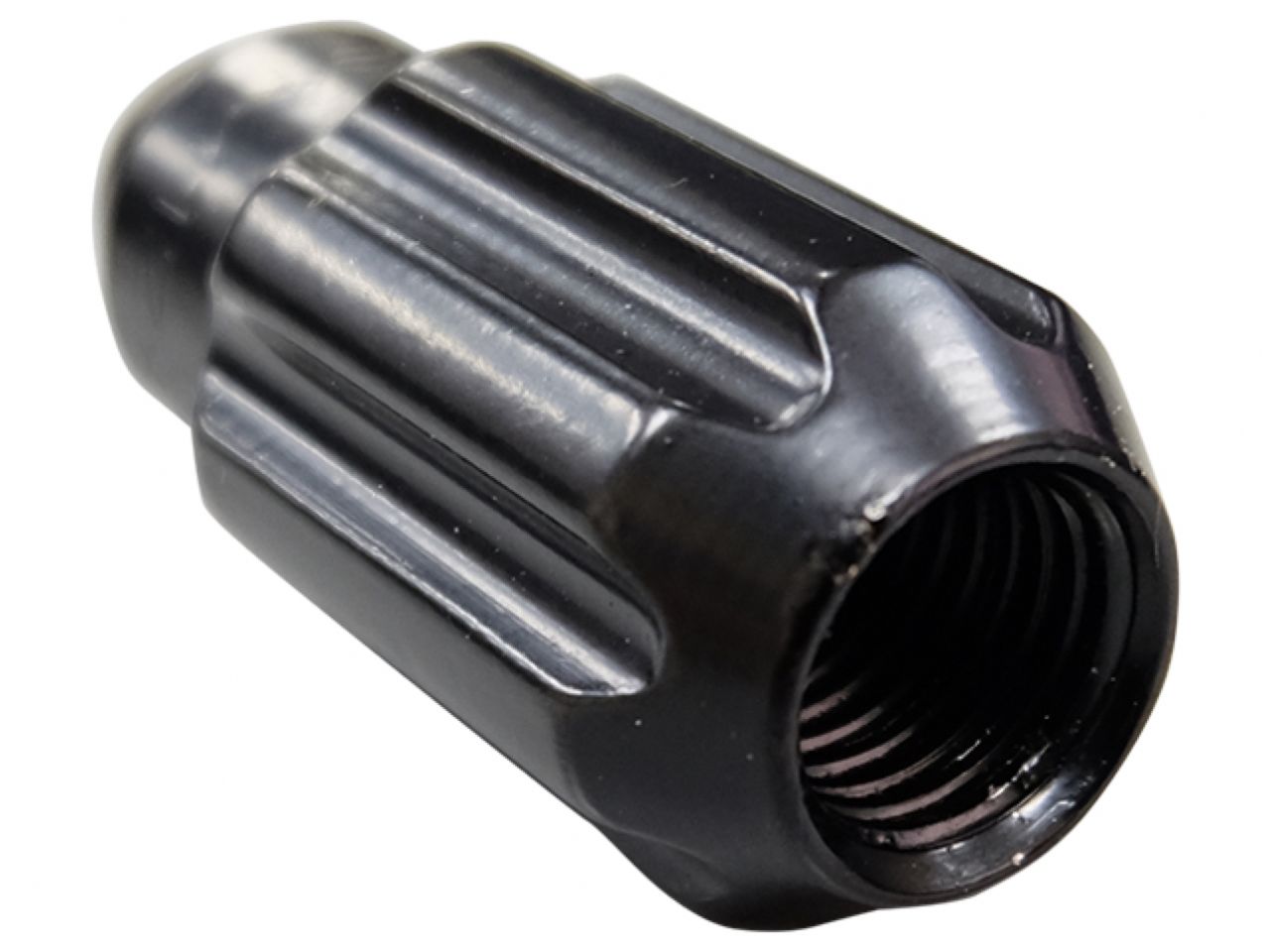 NRG M12 x 1.25 Steel Lug Nut Set Bullet Shape 21 pc Black W/ Lock Key