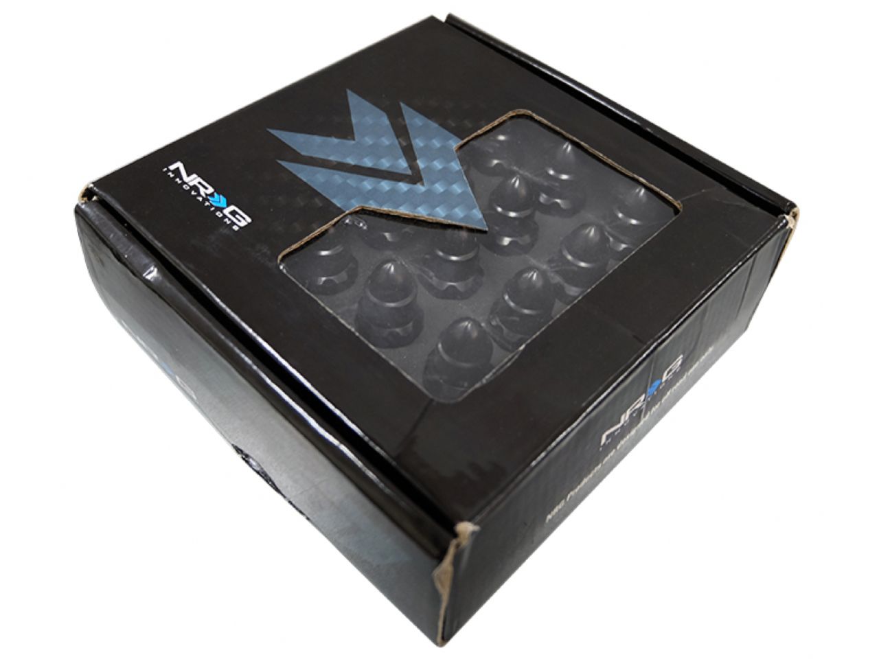 NRG M12 x 1.25 Steel Lug Nut Set Bullet Shape 21 pc Black W/ Lock Key