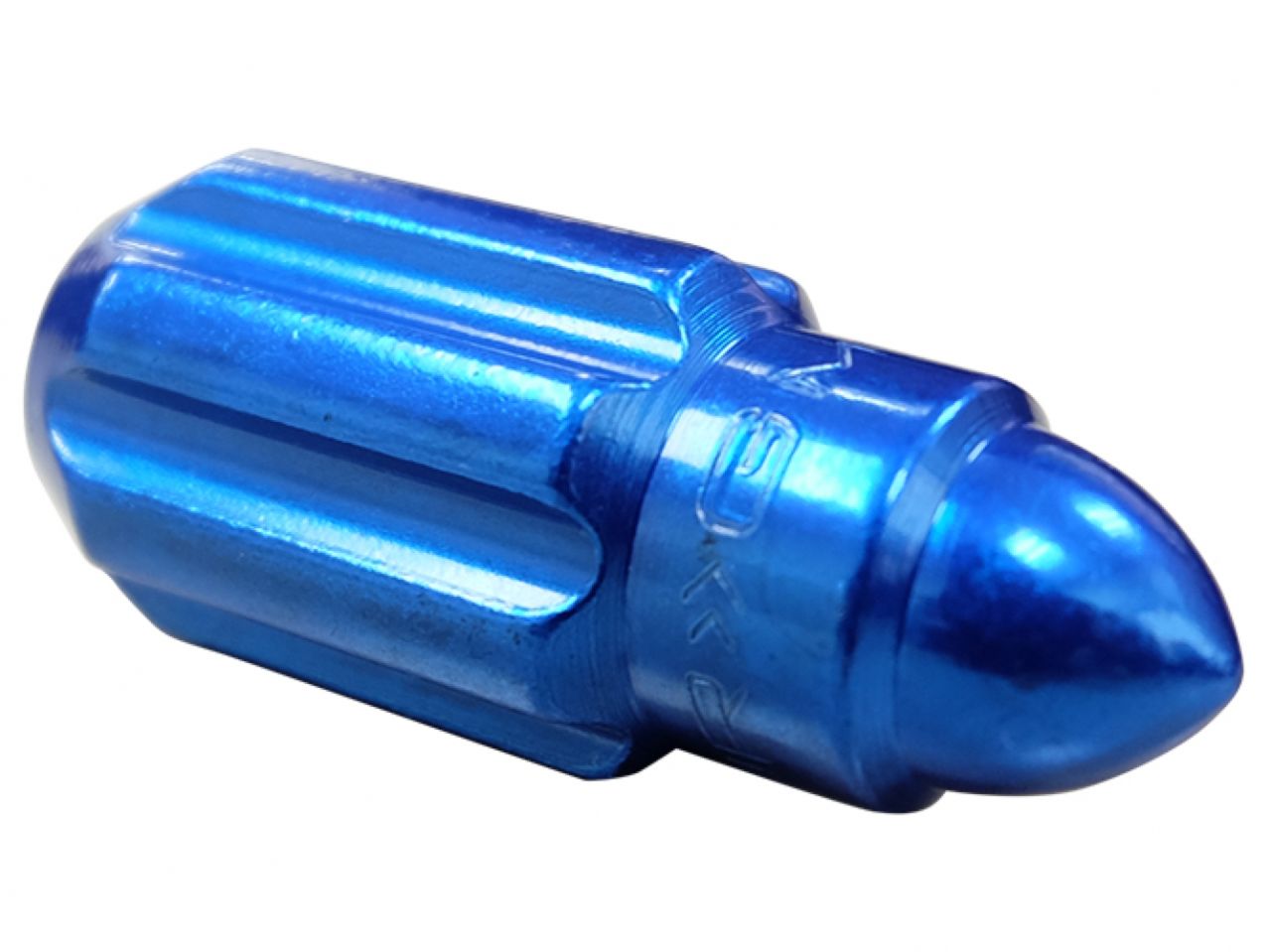 NRG M12 x 1.25 Steel Lug Nut Set Bullet Shape 21 pc Blue W/ Lock Key