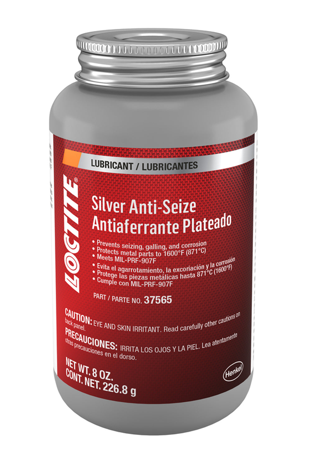 Loctite Silver Anti Seize Stick Brush Top Can 8oz LOC501000