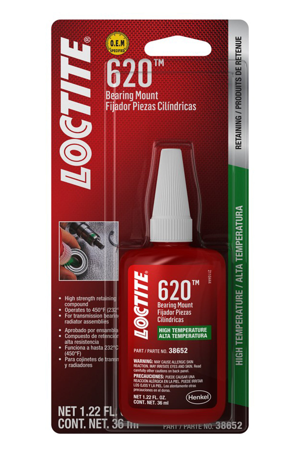 Loctite Bearing Mount 620 - High Temperature LOC555338