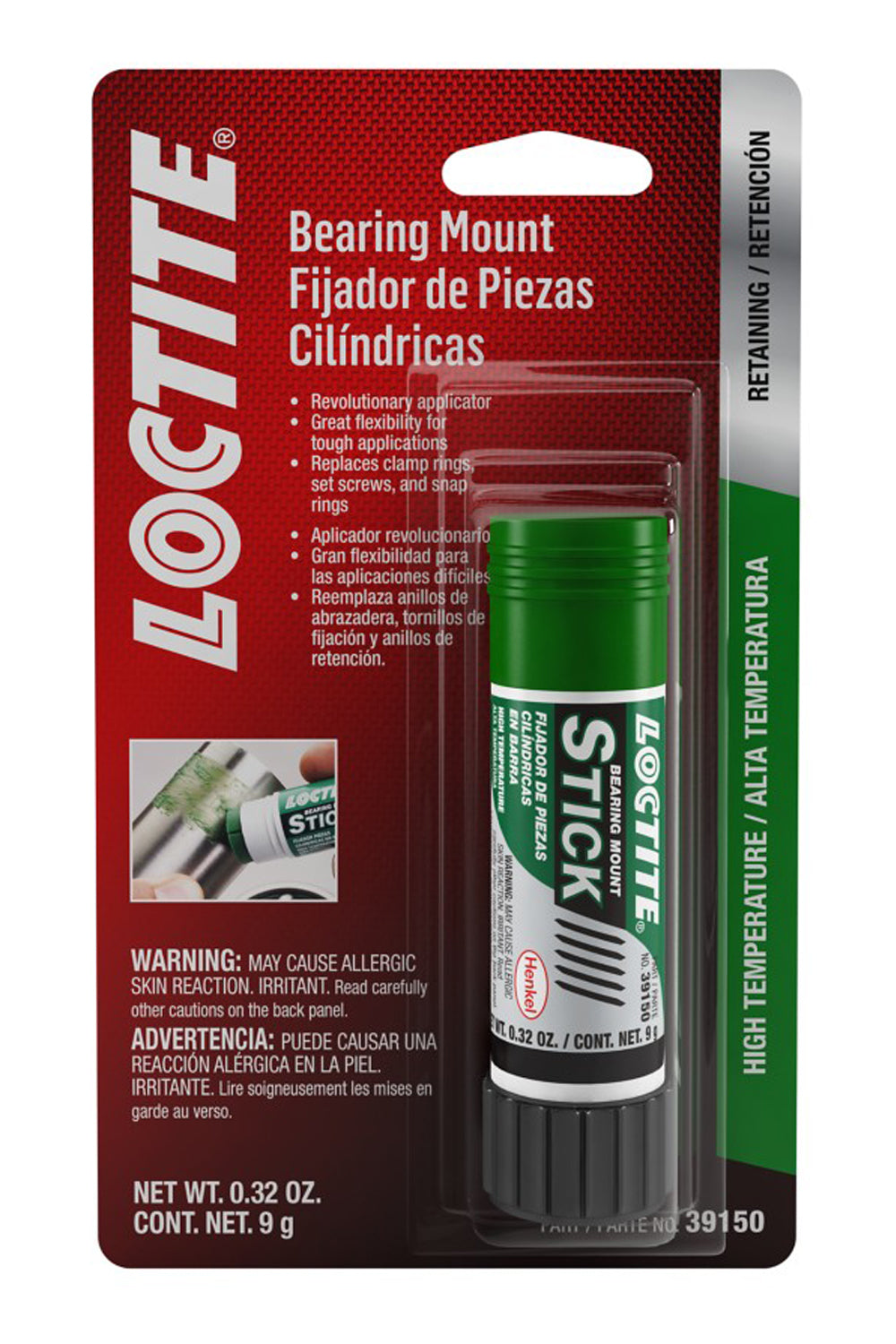 Loctite Bearing Mount Stick High Temp 9g/.30oz LOC640482
