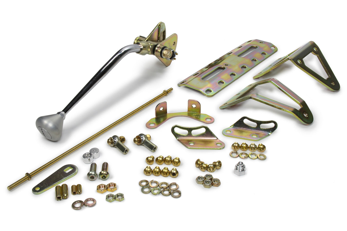 Lokar 12in TH-350 Shifter w/ Brushed Alum Mush Knob LOKCM350CM