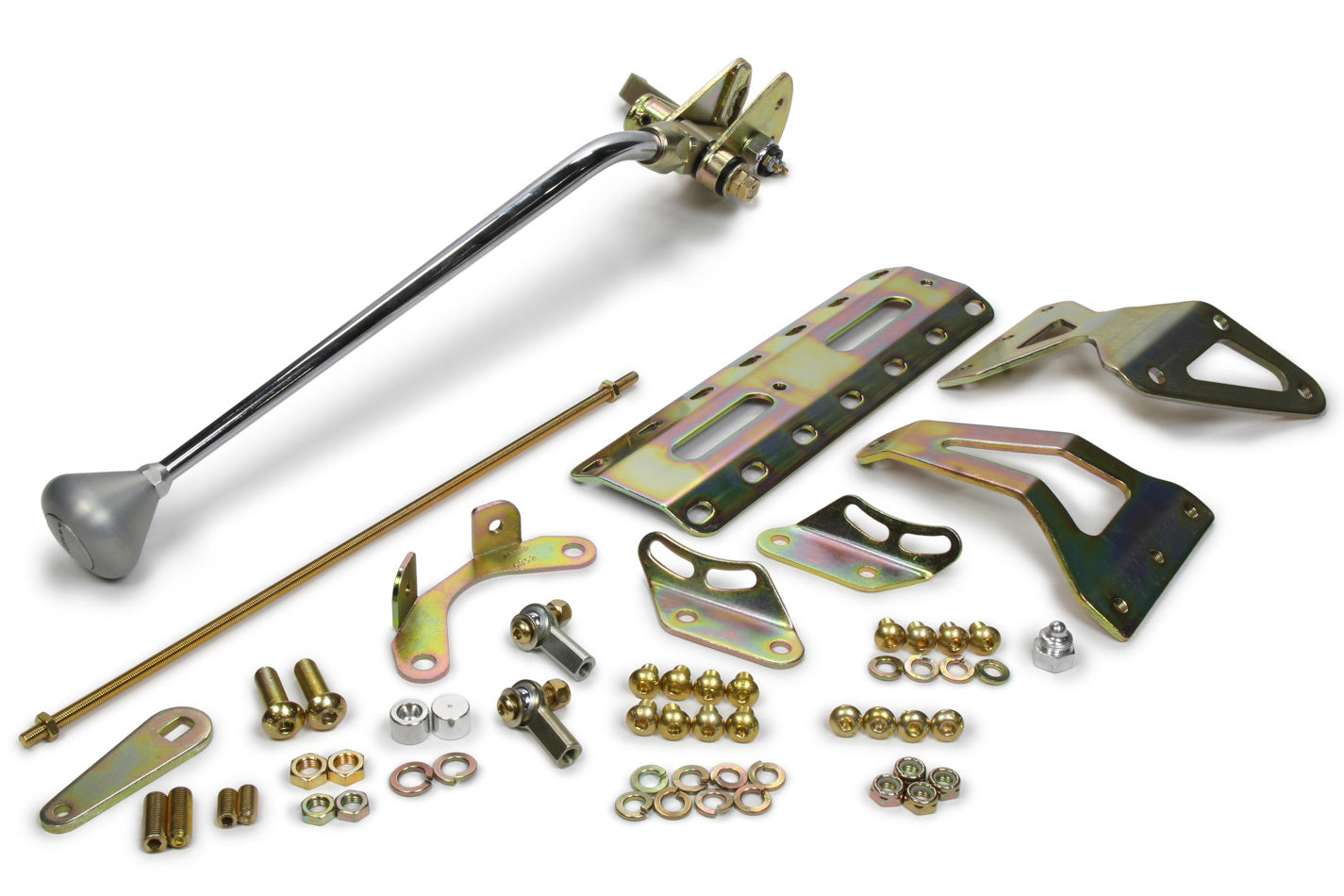 Lokar 16in 700-R4 Shifter w/ Brushed Alum. Mush. Knob LOKCM700BM