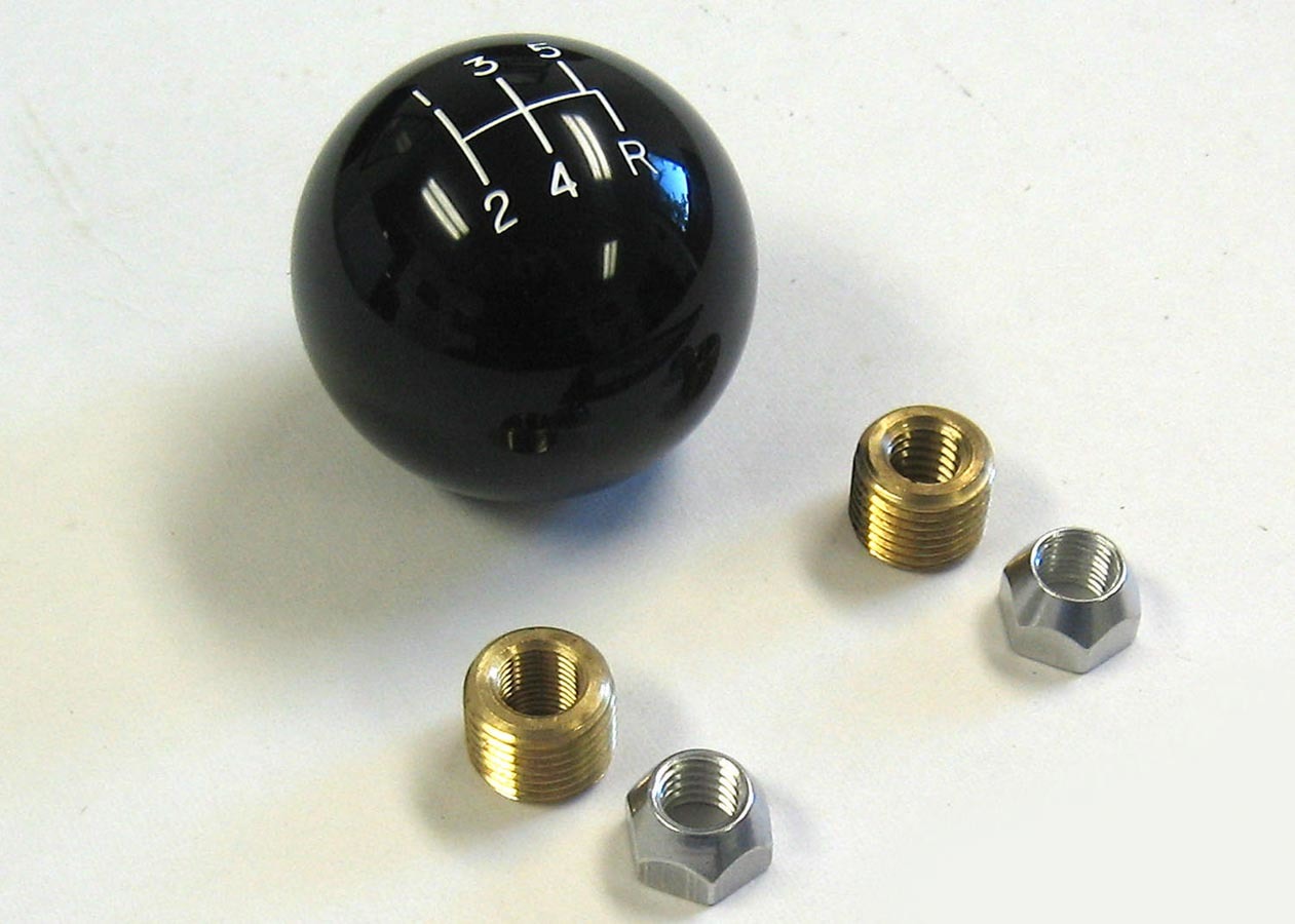 Lokar 2in Black Shifter Knob 5 Speed 3/8 x 24 LOKSK-6876