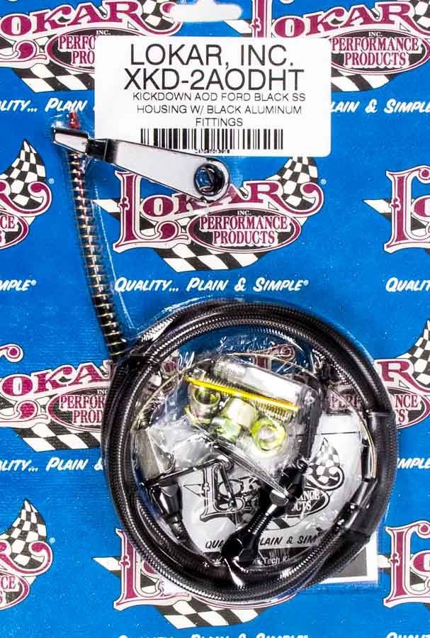 Lokar Black Kickdown Kit Ford AOD LOKXKD-2AODHT