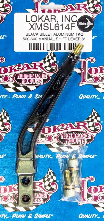 Lokar Shift Lever TKO 500-600 Aluminum 6in Black LOKXMSL614F