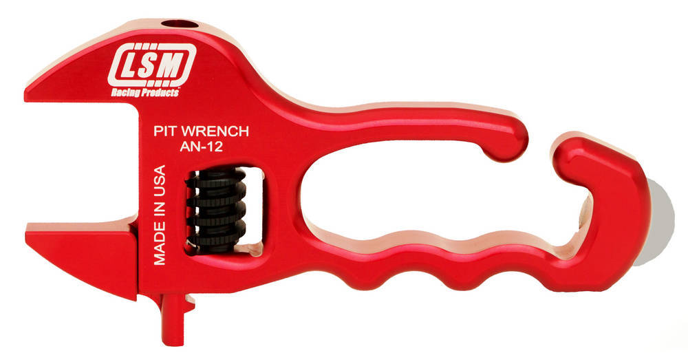 LSM Racing Products Adjustable AN Pit Wrench Red LSMAN-12R
