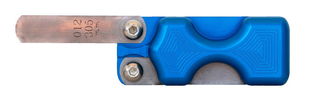 LSM Racing Products Dual Feeler Gauge Holder - Blue LSMFH-200BL