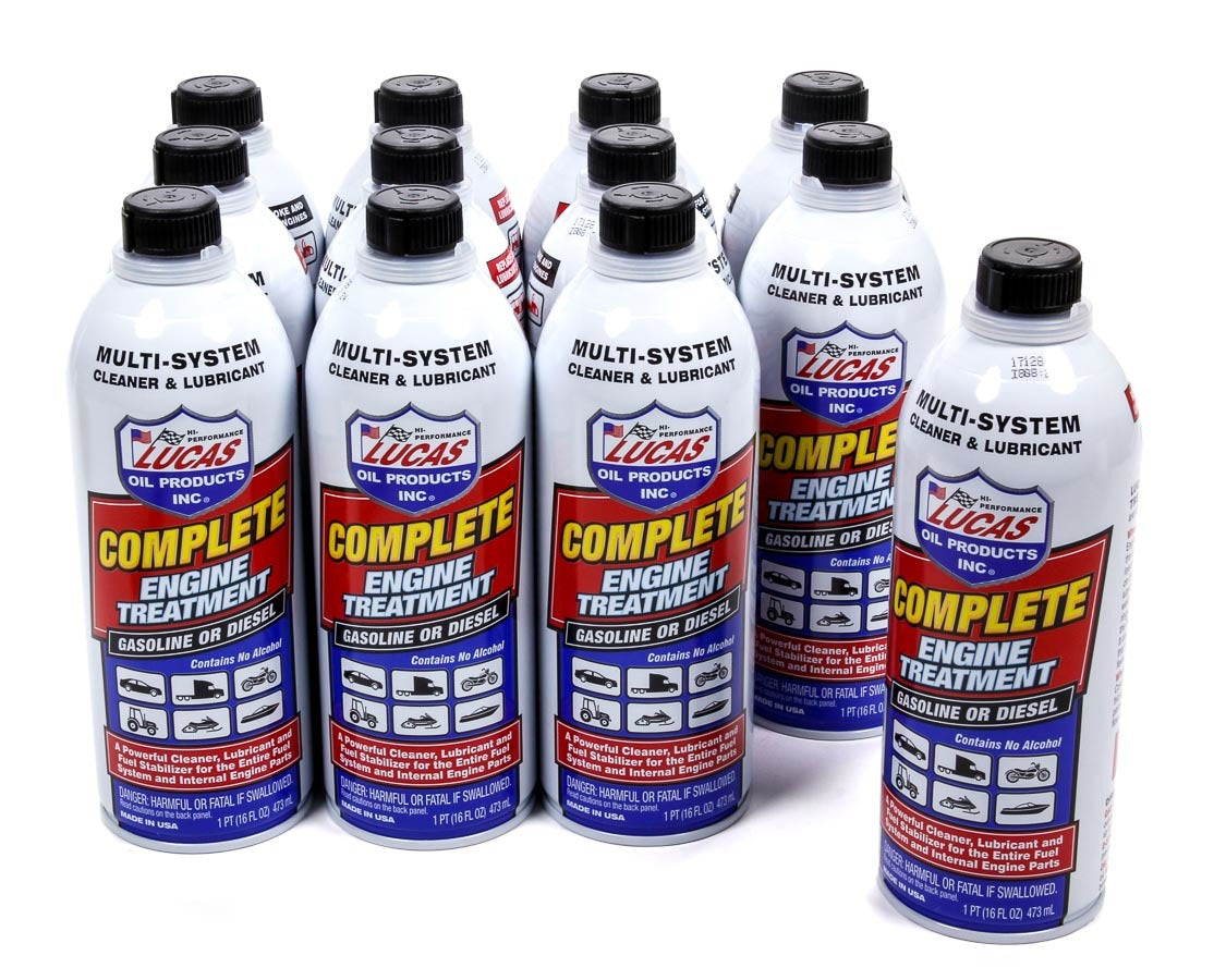 Lucas Oil Complete Engine Treat Ment Case 12 x 16 Oz LUC10016-12
