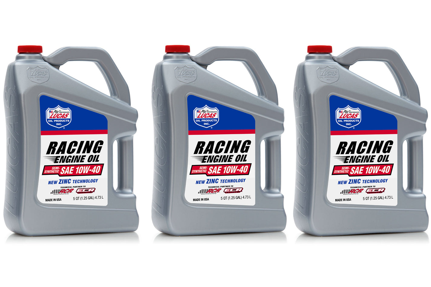 Lucas Oil 10w40 Semi Synthetic Racing Oil 3 x 5 Quart LUC10913-3