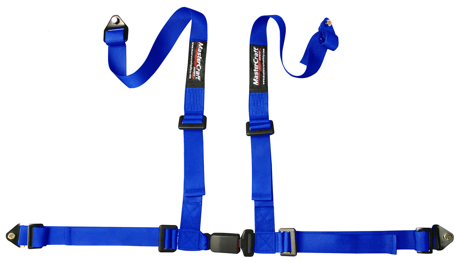 Mastercraft Seat Belt Restraint 2in 4 Point Bolt In Blue MAS114002
