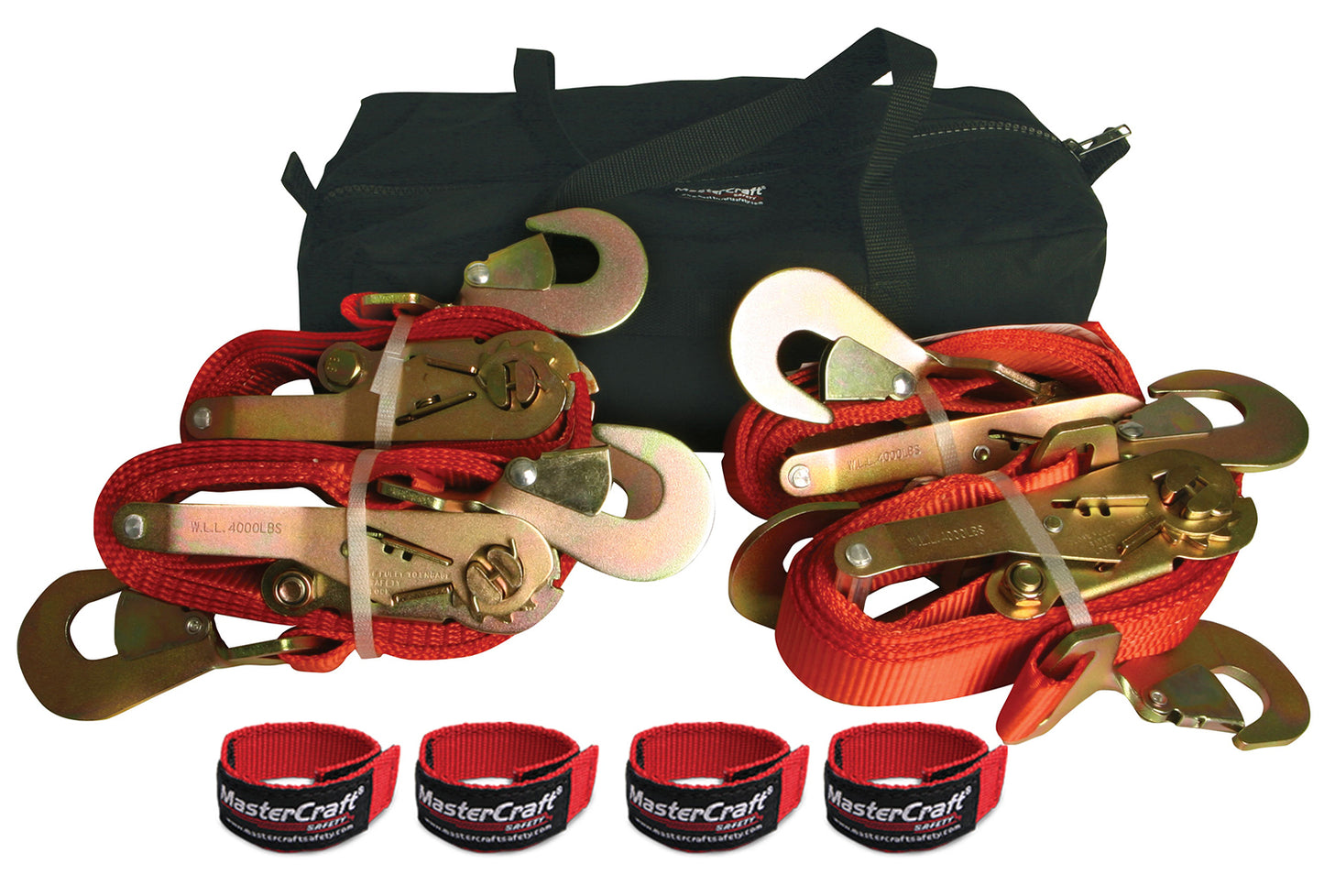Mastercraft Ratchet Straps Vehicle Tie Down Kit MAS400022