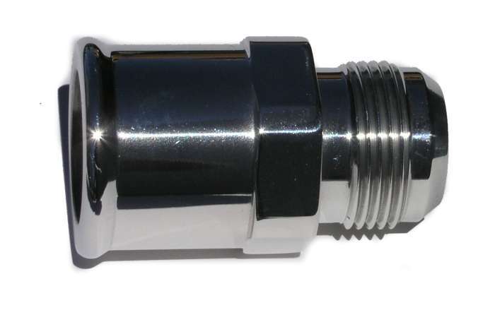 Meziere -16an Male to 1-1/2 Hose Adapter - Polished MEZWA16150U