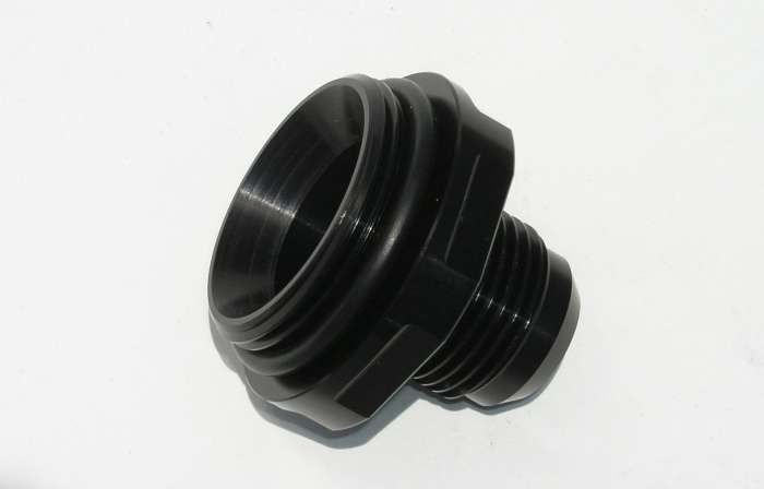 Meziere #12 AN Water Neck Fitting - Black MEZWN0043S