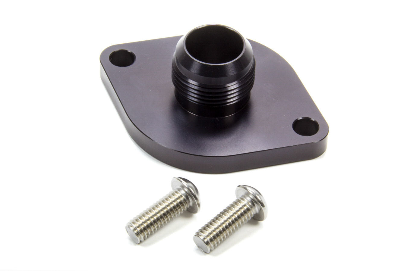 Meziere -16an Male Water Neck w/O-Ring - Black MEZWN0916S