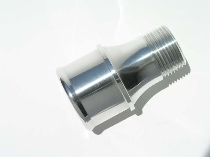 Meziere 1.75in Hose W/P Fitting Polished MEZWP1175U