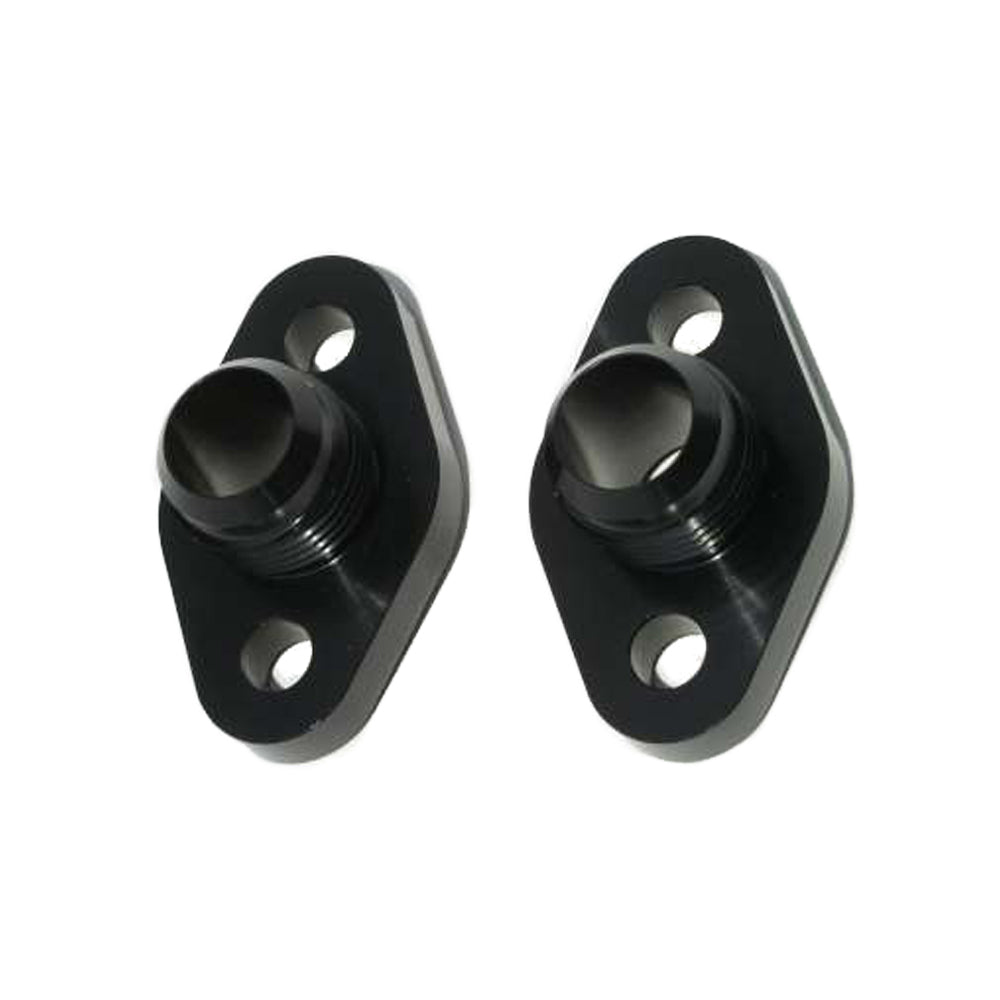 Meziere SBC #12 Water Pump Port Adapters - Black (2pk) MEZWP8112ANS