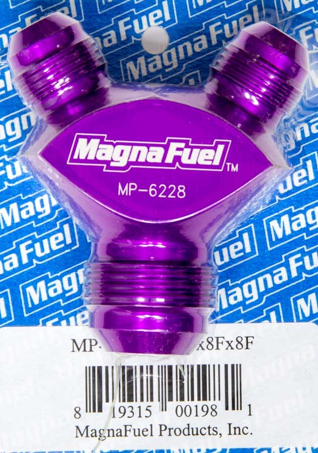 Magnafuel/Magnaflow Fuel Systems Y-Fitting - 1 #12an Male & 2 #8an Male MRFMP-6228