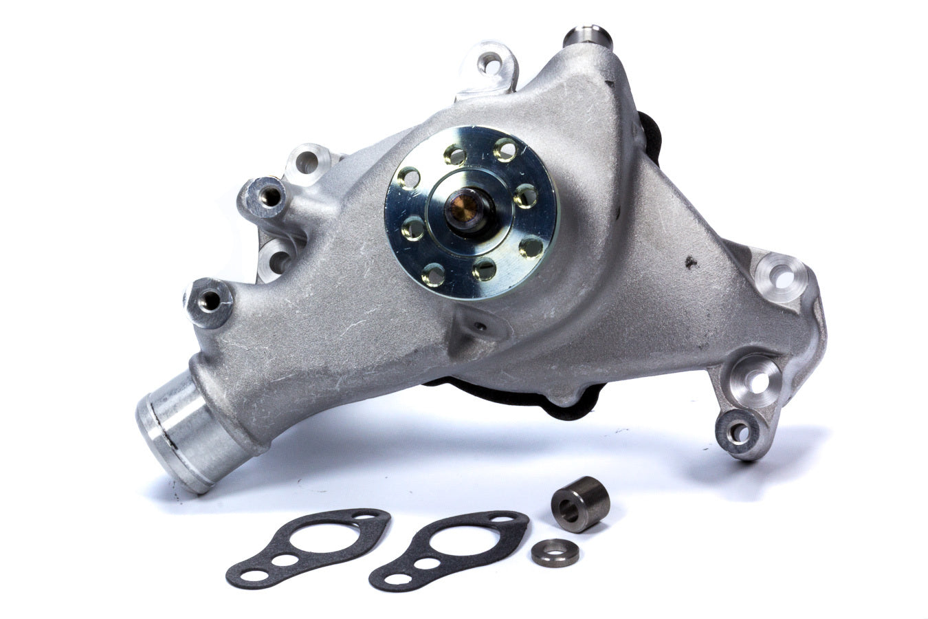 MR Gasket SBC Long Water Pump Alm. w/Natural Finish MRG7013NG