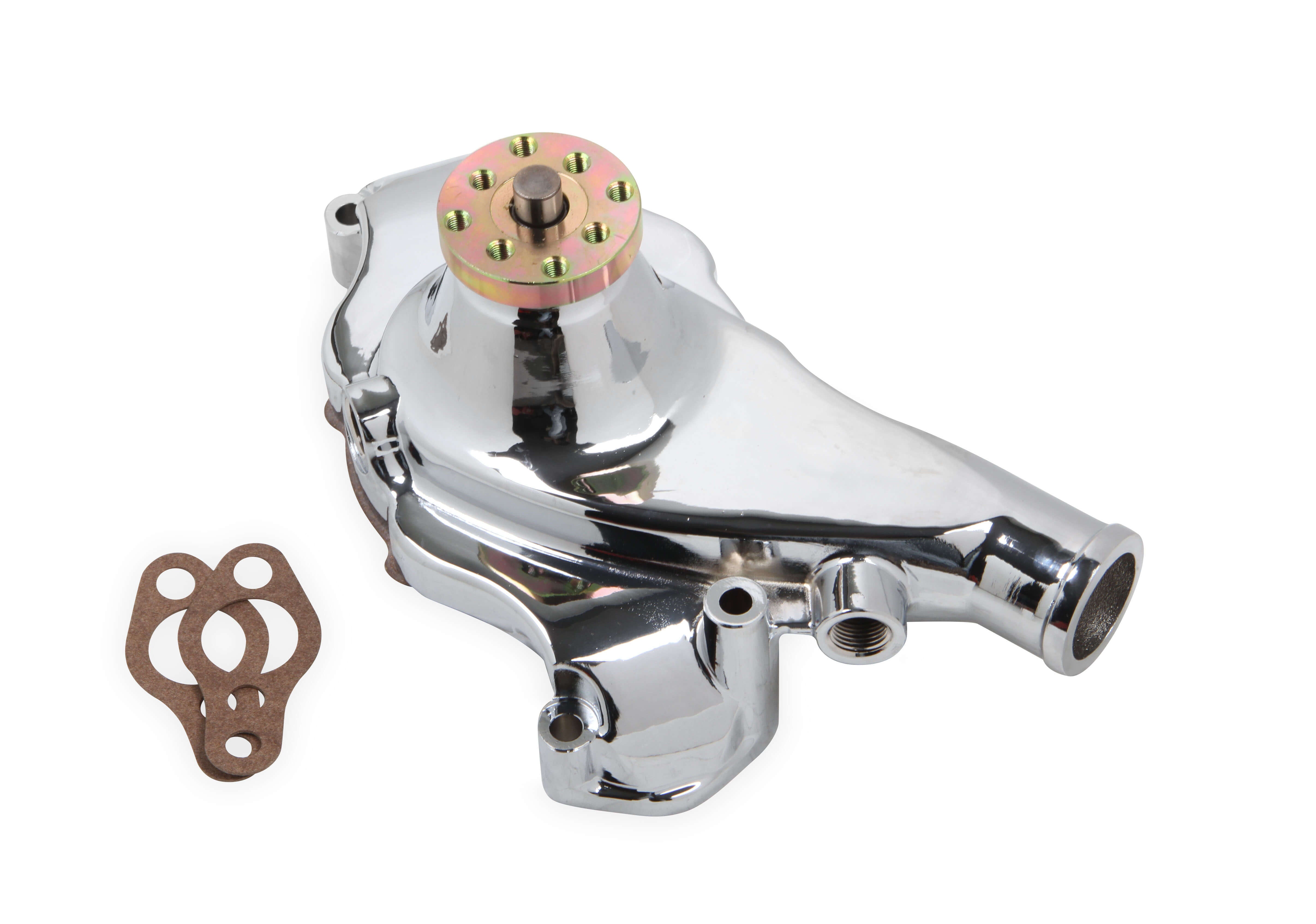 MR Gasket SBC Short Water Pump Alm. w/Chrome Finish MRG7014G
