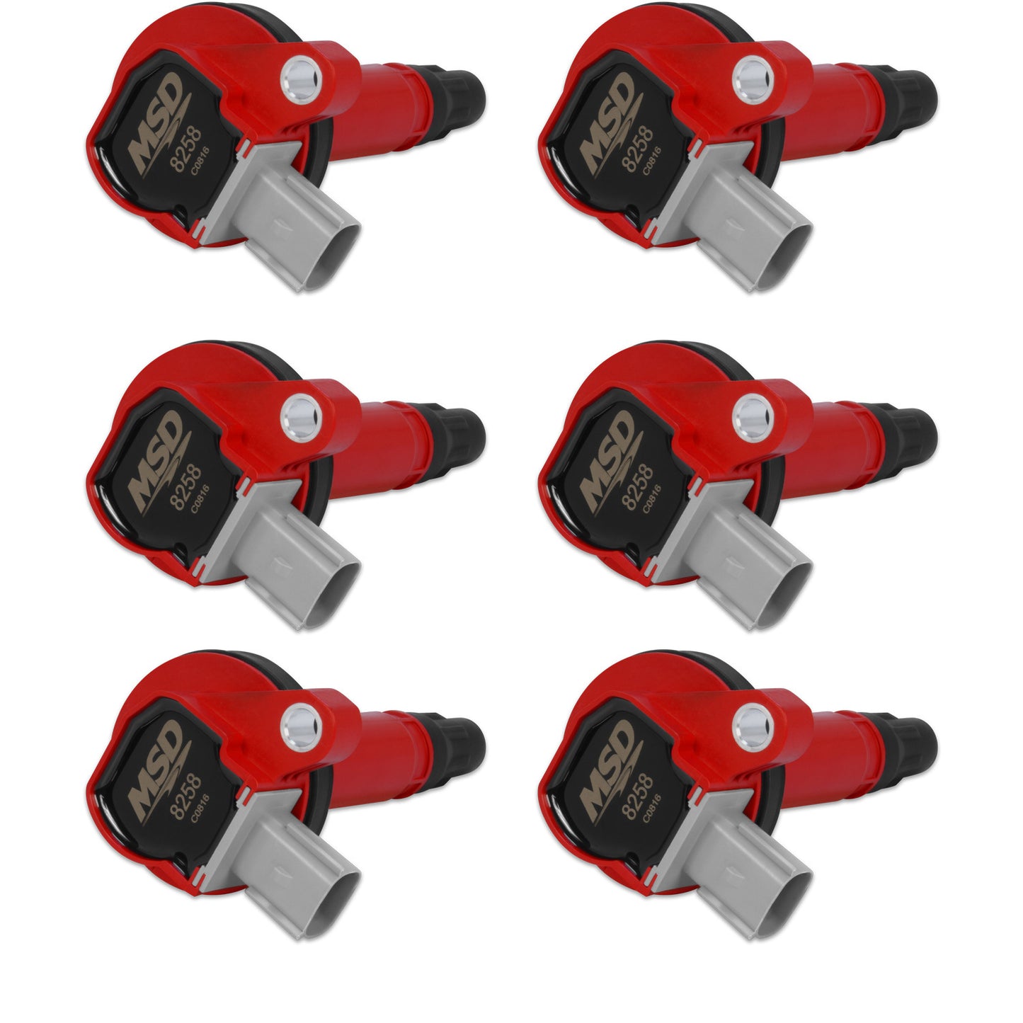 MSD Coils 6pk Ford Eco-Boost 3.5L V6 10-13 Red MSD82586