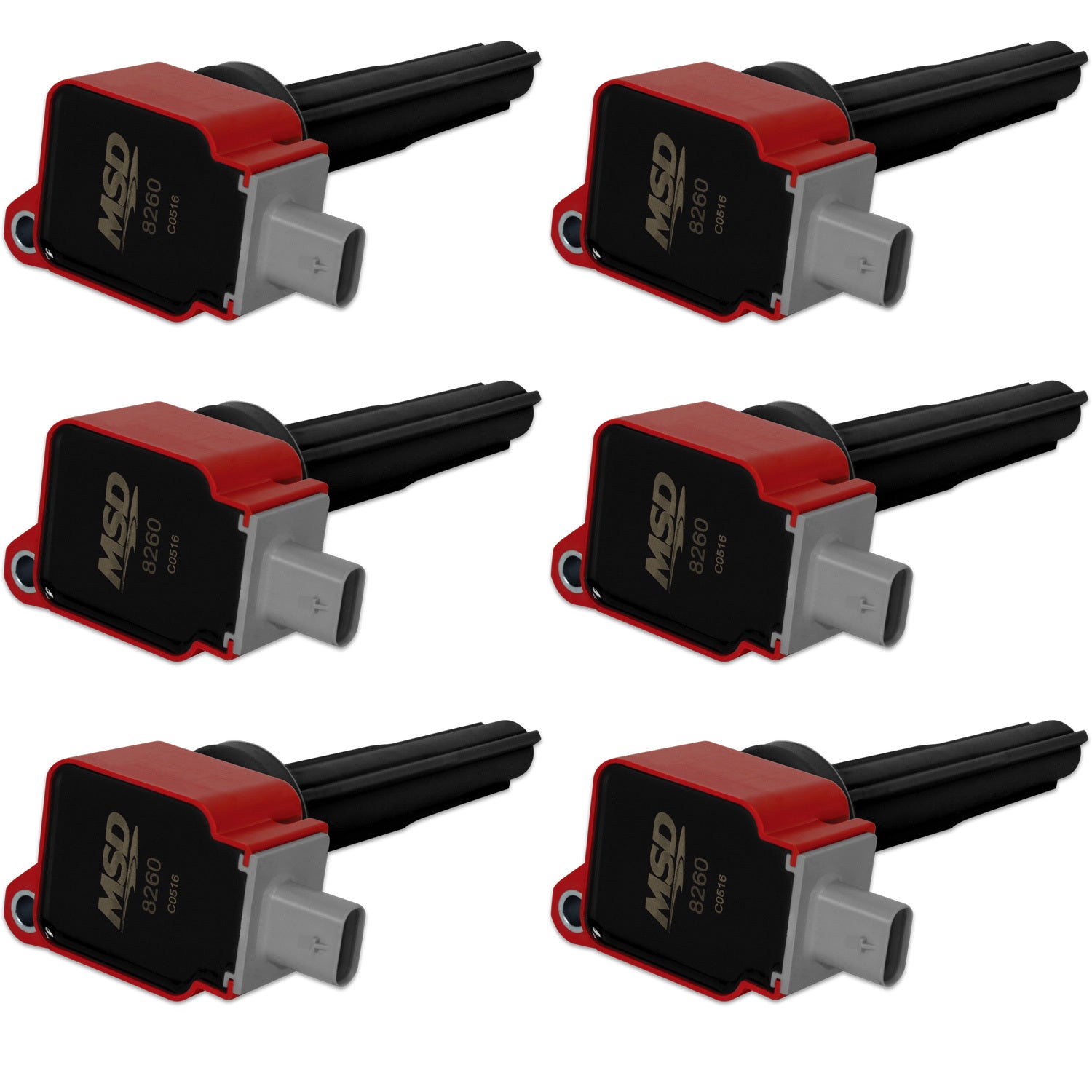 MSD Coils 6pk Ford Eco-Boost 2.7 V6 Red MSD82606