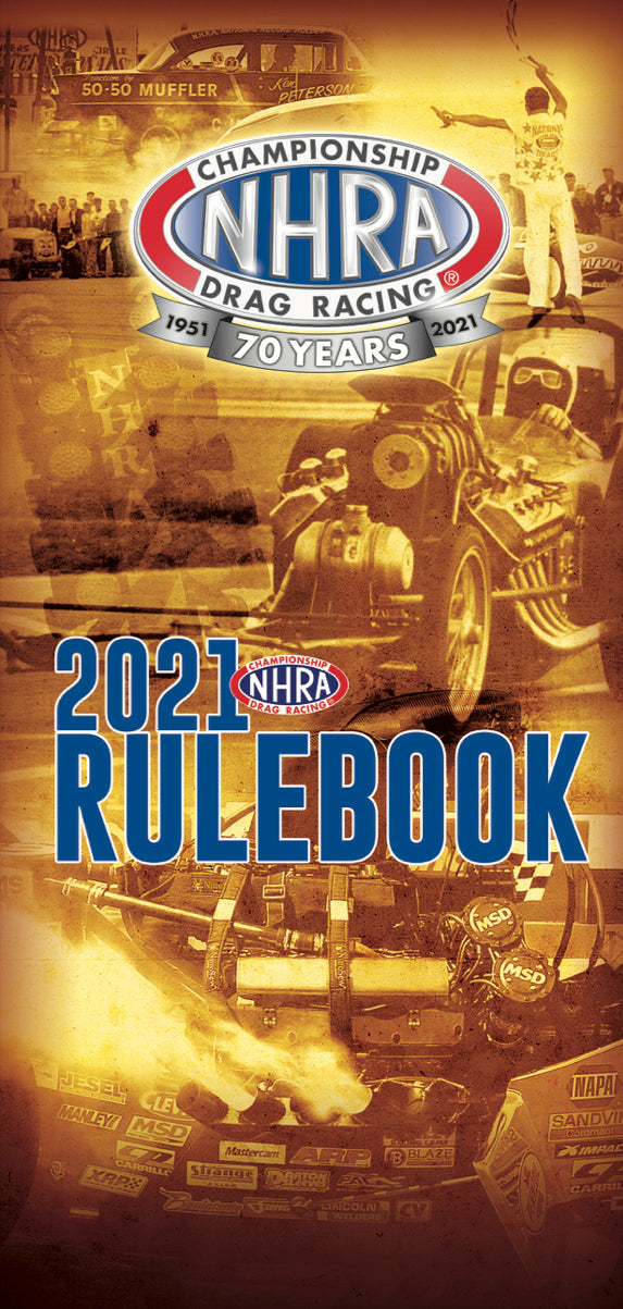 NHRA Rule Books NHRA 2021 Rule Book NHR2021
