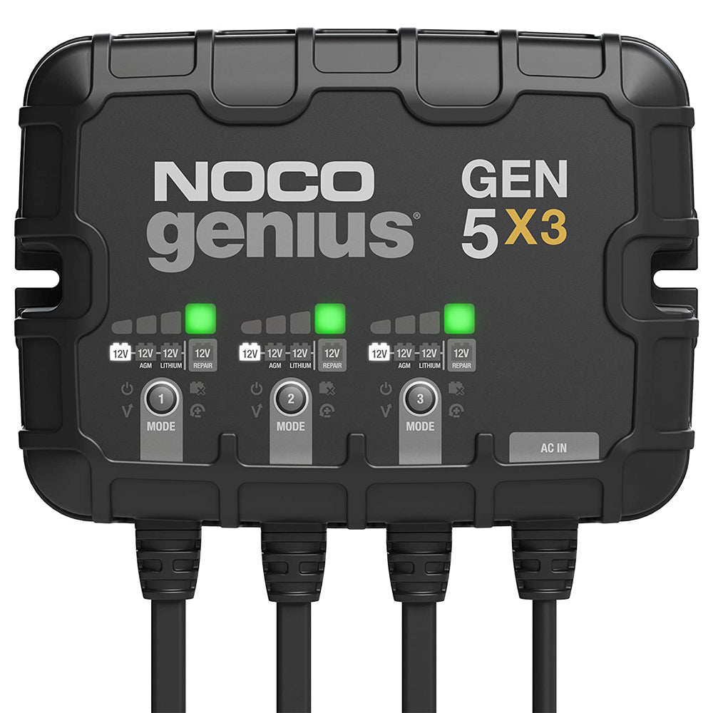 NOCO Battery Charger 3-Bank 15 Amp Onboard NOCGEN5X3