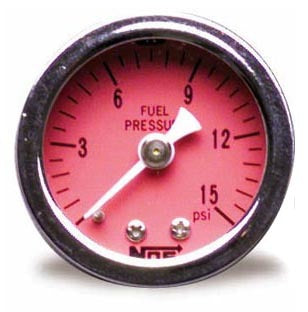 Nitrous Oxide Systems 0-15 Fuel Pressure Gauge NOS15900