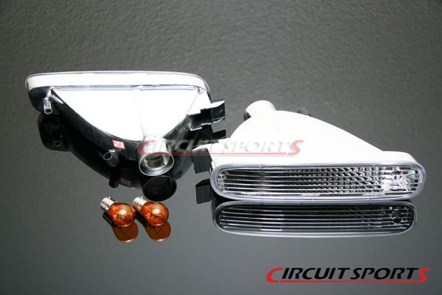 Circuit Sports Front Turn Signals (Clear) - Nissan 240SX/Silvia ('95-96 S14 Zenki, JDM Only)