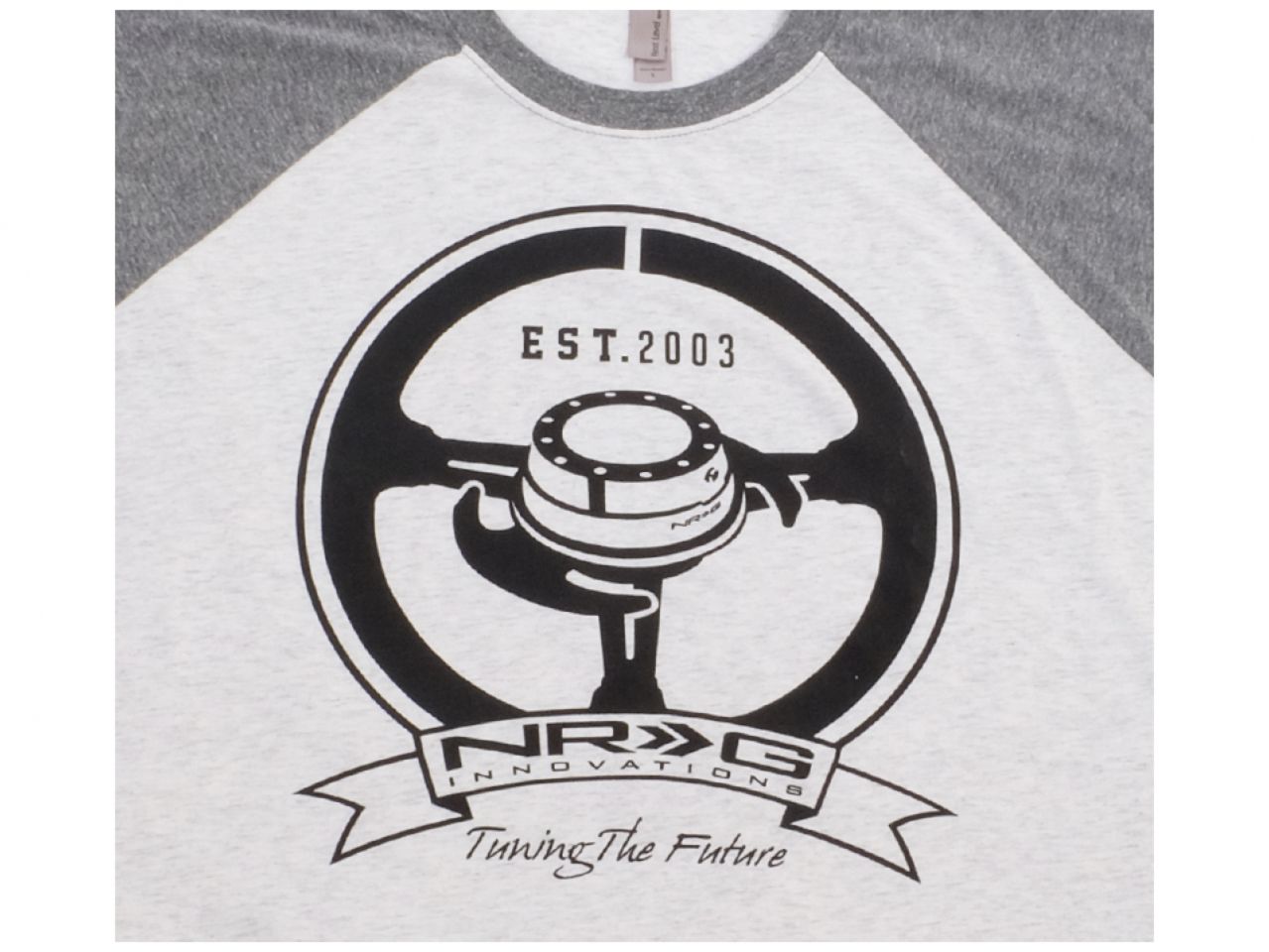 NRG Established 3/4 Baseball T Heather Grey / Grey