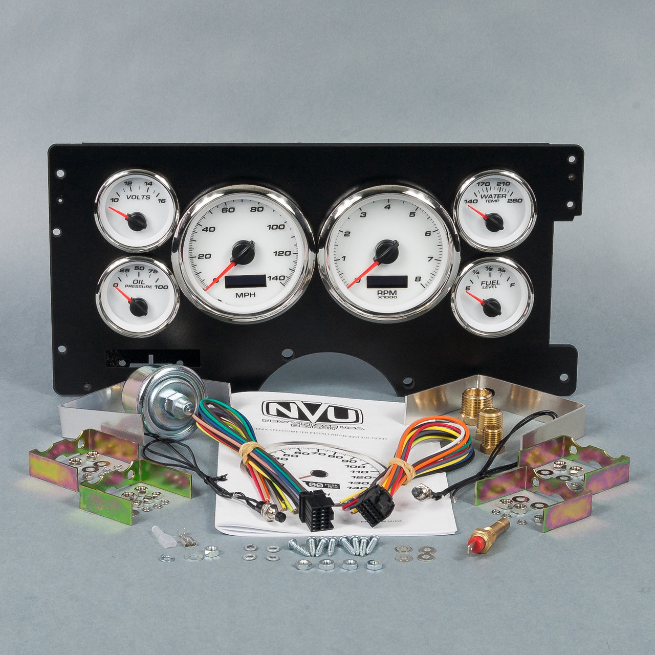 New Vintage USA 88-94 Gm Truck F/S Perfo rmance Speedo White NVG89101-03