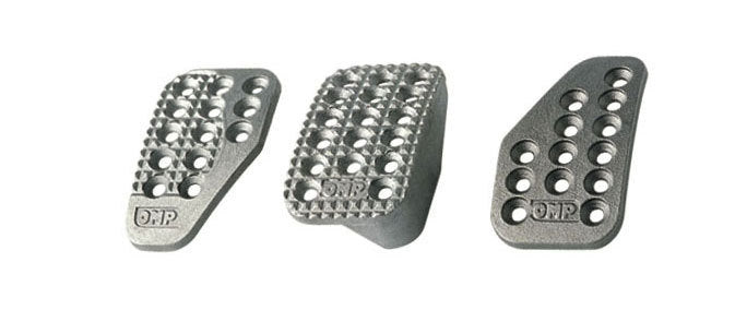 OMP 3 Pedal Set Sandblasted Aluminum OMPOA1000