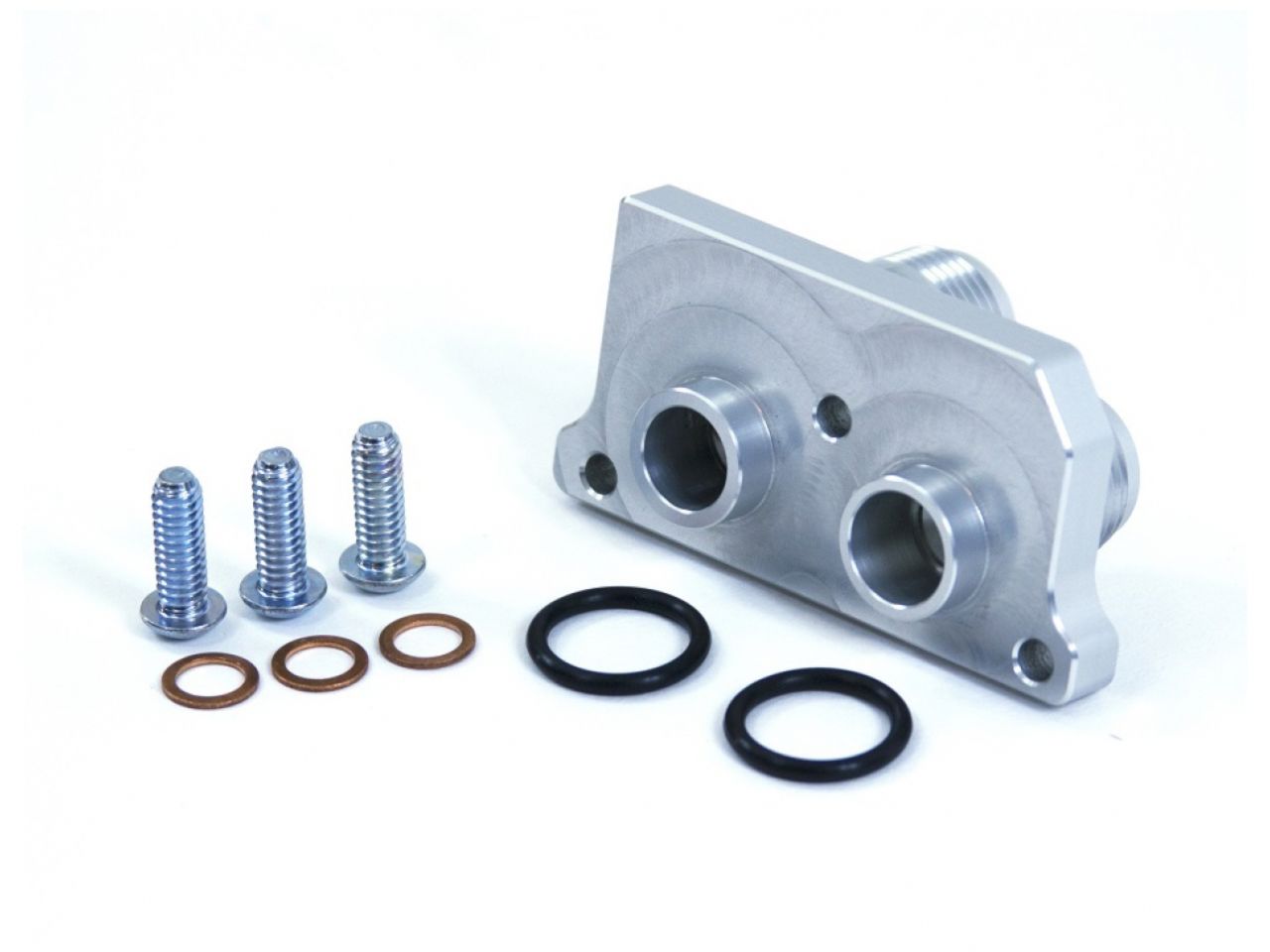 Sikky Oil Pan Adapter Block, Bottom Port -10AN Oil Line Nipple Style For Rem