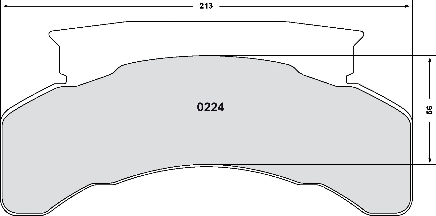 performance friction disc brake pad set frsport 0224.10