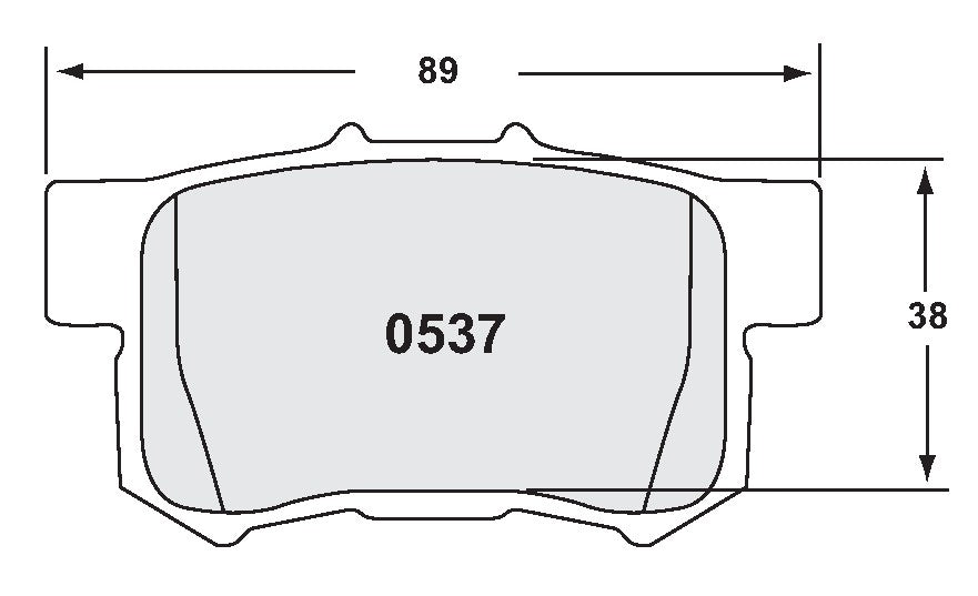 performance friction disc brake pad set frsport 0537.20
