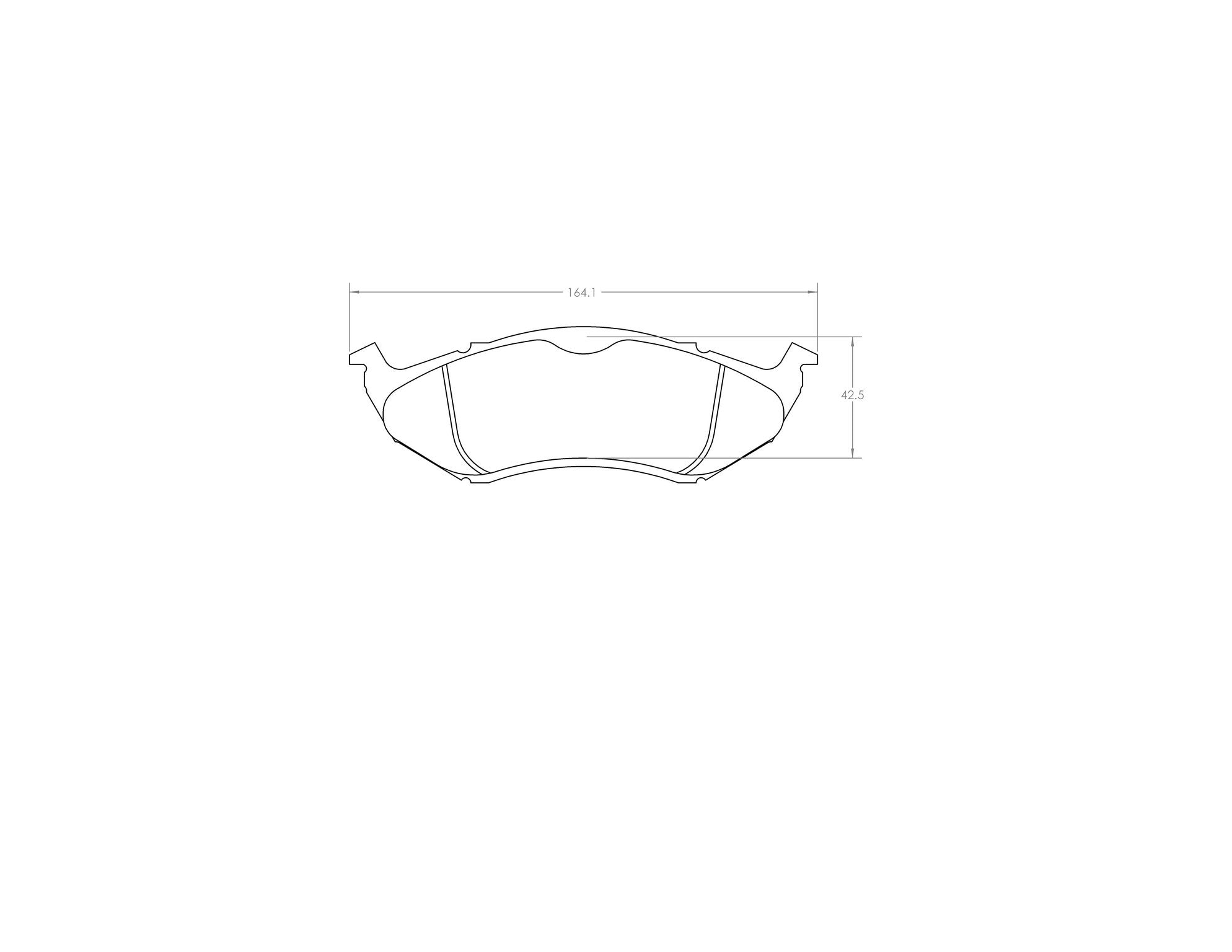 performance friction disc brake pad set frsport 0591.20
