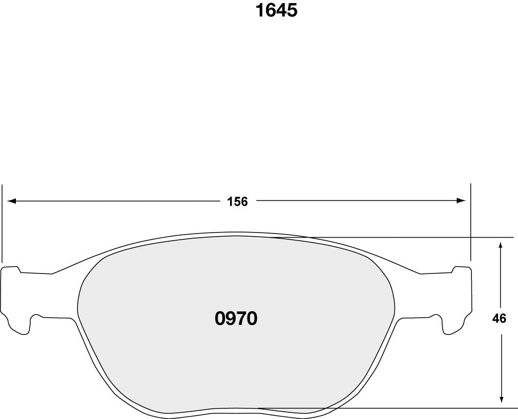 performance friction disc brake pad set frsport 0970.20