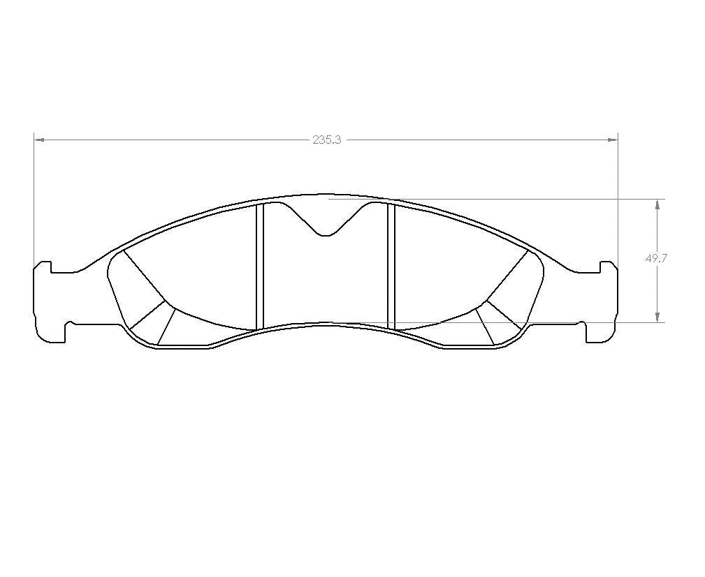 performance friction disc brake pad set frsport 1278.20