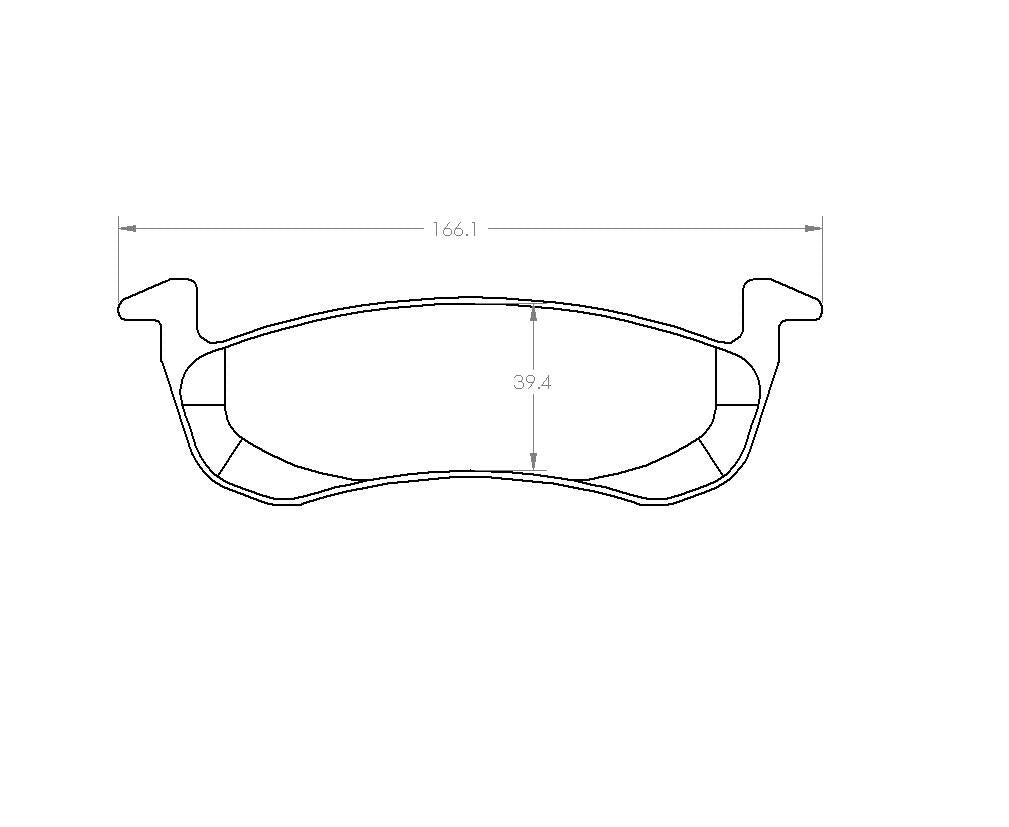 performance friction disc brake pad set frsport 1279.20