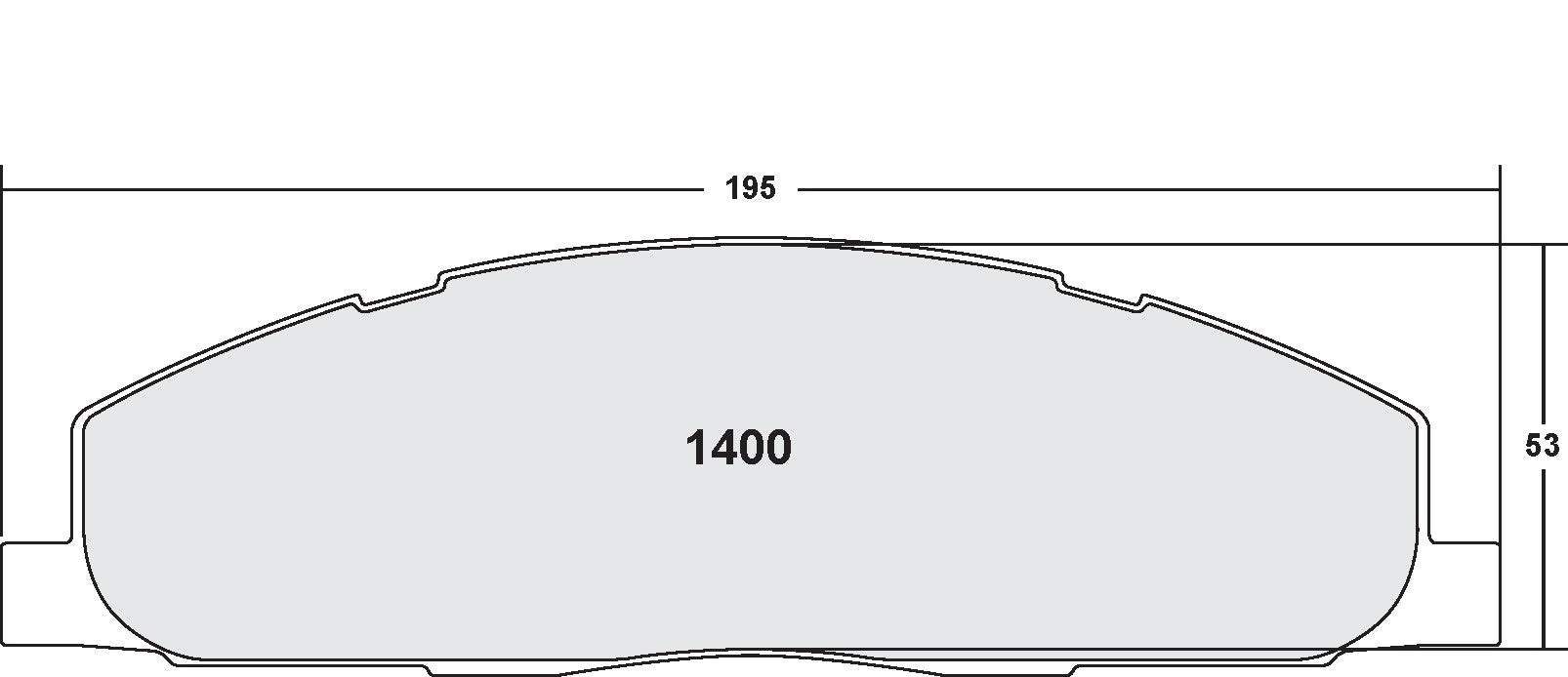 performance friction disc brake pad set frsport 1400.20