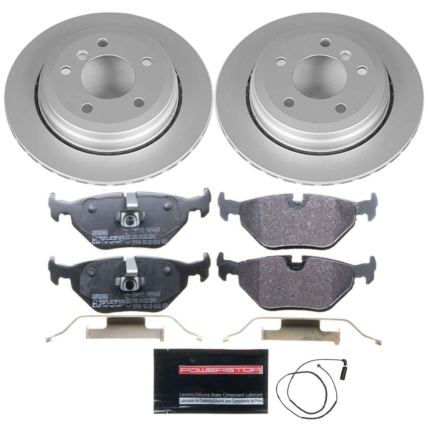 Euro-Stop by PowerStop Disc Brake Kit  top view frsport ESK2970