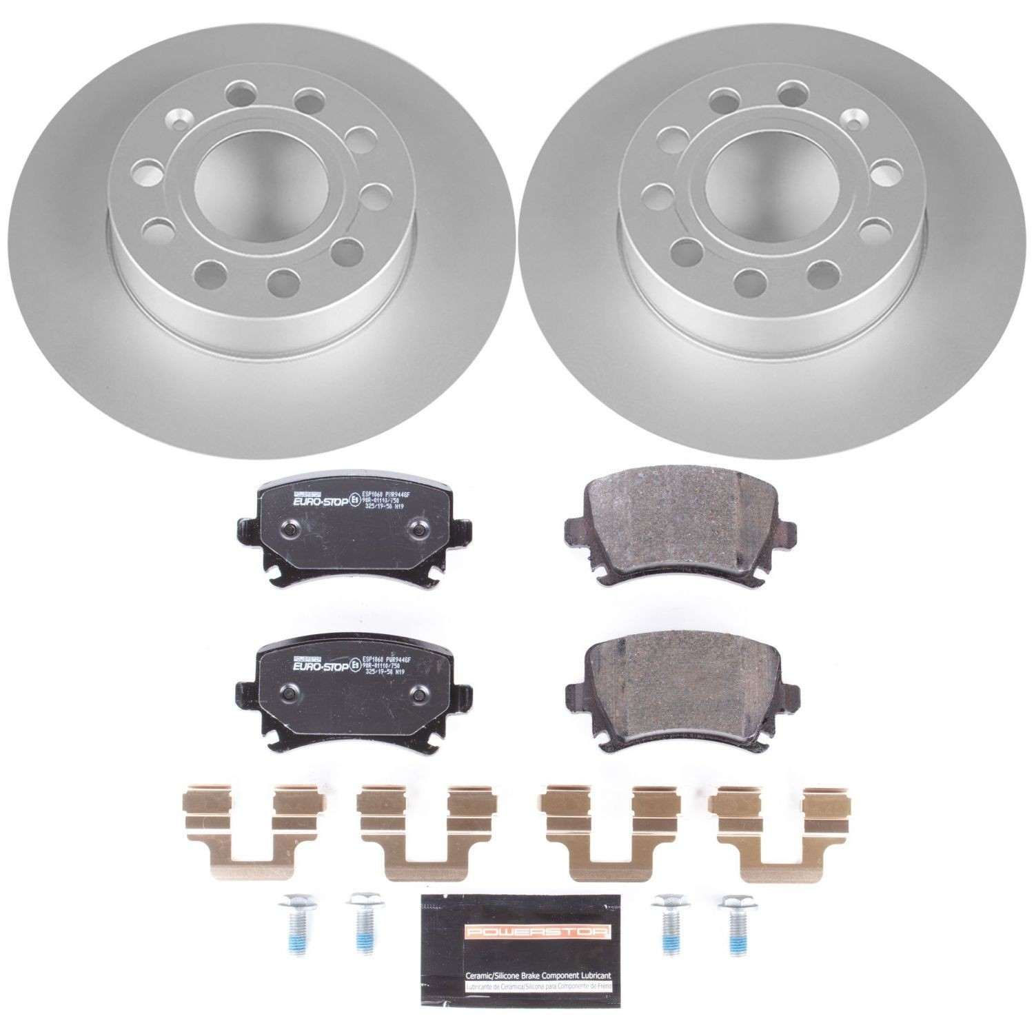 Euro-Stop by PowerStop Disc Brake Kit  top view frsport ESK4627