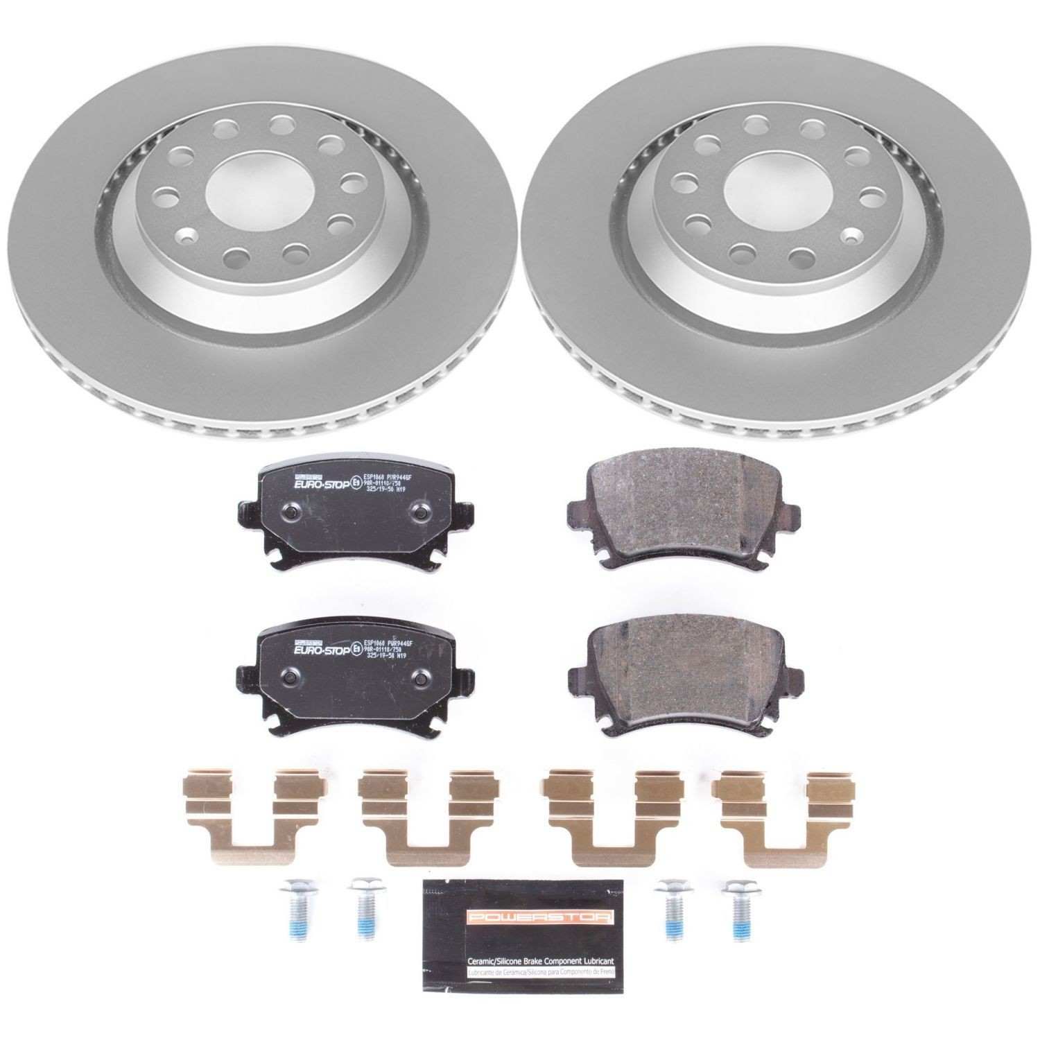 Euro-Stop by PowerStop Disc Brake Kit  top view frsport ESK4628
