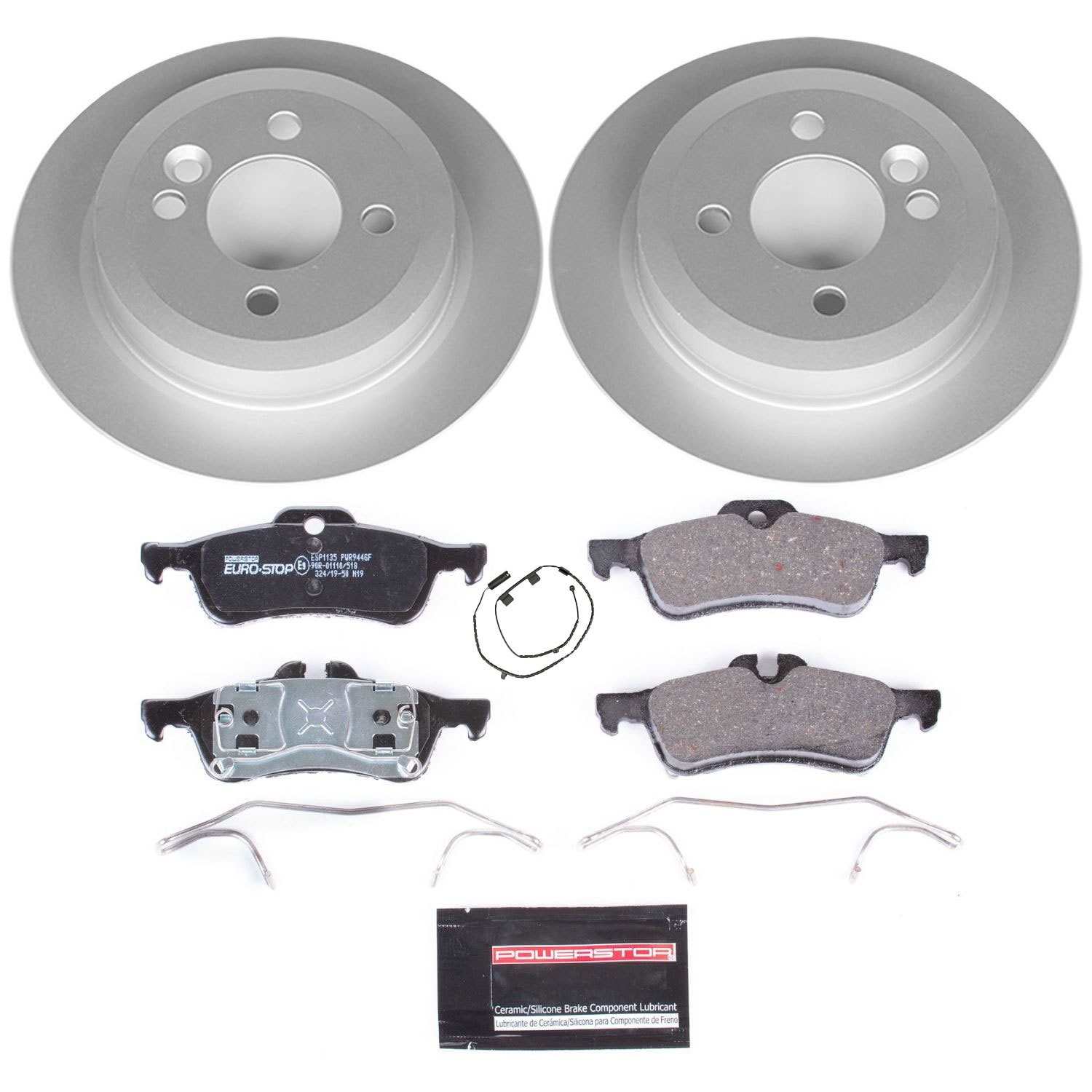 Euro-Stop by PowerStop Disc Brake Kit  top view frsport ESK5726
